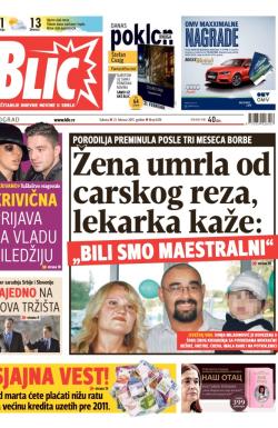 Blic - broj 6474, 21. feb 2015.