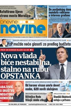 Dnevne novine - broj 2847, 26. nov 2020.