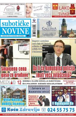 Nove Subotičke novine - broj 11, 18. mar 2016.