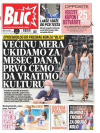 Blic - broj 8433, 19. avg 2020.