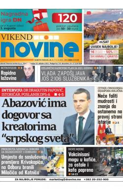 Dnevne novine - broj 3059, 31. jul 2021.