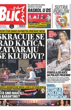 Blic - broj 8382, 29. jun 2020.