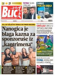 Blic - broj 6303, 30. avg 2014.