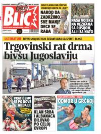 Blic - broj 7357, 8. avg 2017.