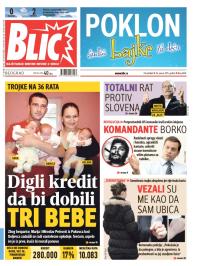 Blic - broj 6449, 26. jan 2015.