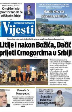 Vijesti - broj 7813, 6. jan 2020.