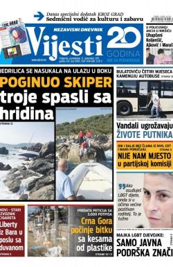 Vijesti - broj 6995, 11. sep 2017.