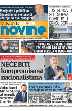 Dnevne novine - broj 2711, 20. jun 2020.