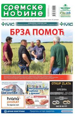 Sremske Novine - broj 3146, 16. jun 2021.