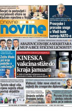 Dnevne novine - broj 2891, 20. jan 2021.