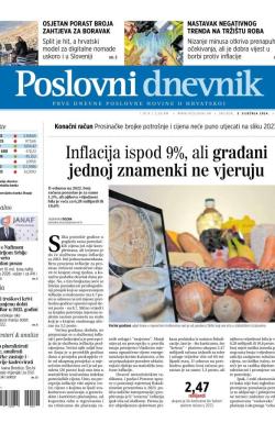 Poslovni Dnevnik - broj 4998, 3. jan 2024.