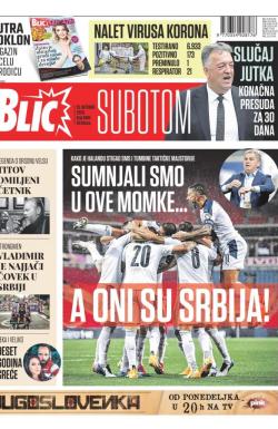 Blic - broj 8485, 10. okt 2020.