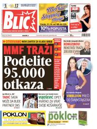 Blic - broj 6364, 30. okt 2014.