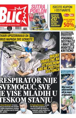 Blic - broj 8399, 16. jul 2020.