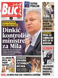 Blic - broj 7685, 9. jul 2018.