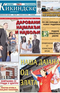 Nove kikindske novine - broj 257, 2. jul 2015.