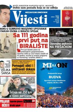 Vijesti - broj 6659, 5. okt 2016.