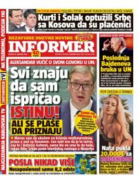 Informer - broj 3789, 26. sep 2024.