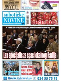 Nove Subotičke novine - broj 14, 3. apr 2015.