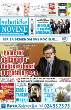 Nove Subotičke novine - broj 19, 13. maj 2016.