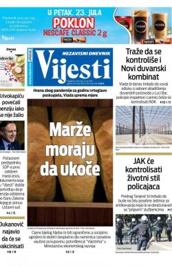 Vijesti - broj 8362, 22. jul 2021.