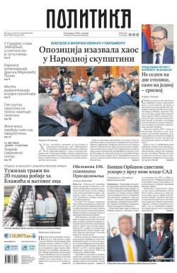 Politika - broj 39868, 26. nov 2024.