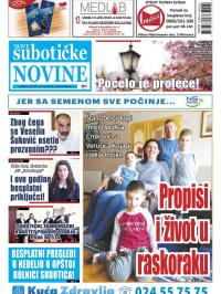 Nove Subotičke novine - broj 63, 23. mar 2018.