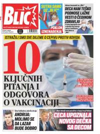 Blic - broj 8578, 15. jan 2021.