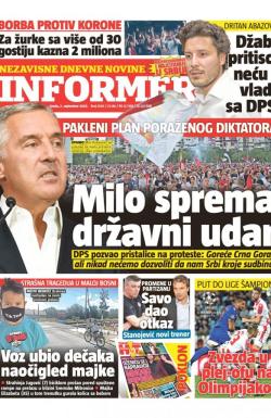 Informer - broj 2543, 2. sep 2020.