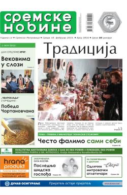 Sremske Novine - broj 2816, 18. feb 2015.