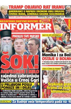 Informer - broj 2345, 4. jan 2020.