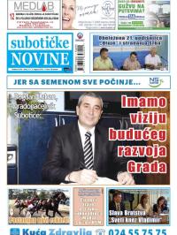 Nove Subotičke novine - broj 31, 5. avg 2016.