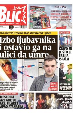 Blic - broj 7686, 10. jul 2018.