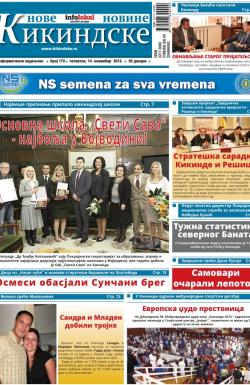 Nove kikindske novine - broj 172, 14. nov 2013.