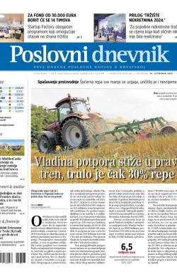 Poslovni Dnevnik - broj 4953, 26. okt 2023.