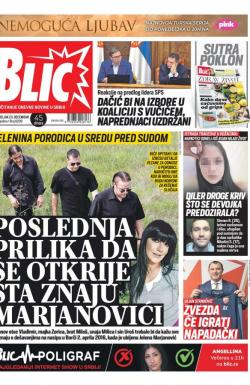 Blic - broj 8208, 23. dec 2019.