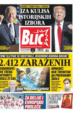 Blic - broj 8511, 5. nov 2020.