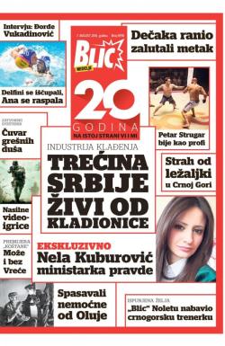 Blic - broj 6998, 7. avg 2016.