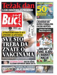 Blic - broj 8518, 12. nov 2020.