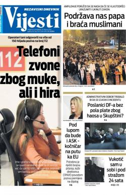 Vijesti - broj 7847, 10. feb 2020.