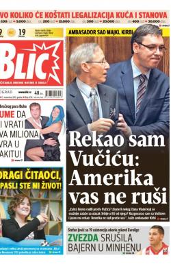 Blic - broj 6736, 13. nov 2015.