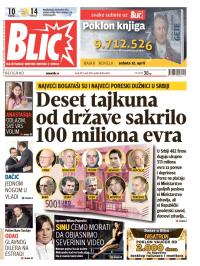 Blic - broj 6163, 9. apr 2014.