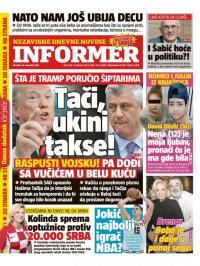 Informer - broj 2029, 20. dec 2018.