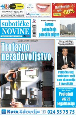 Nove Subotičke novine - broj 4, 24. jan 2014.