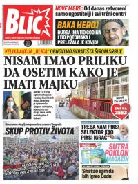 Blic - broj 8643, 22. mar 2021.