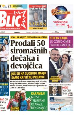 Blic - broj 6161, 7. apr 2014.