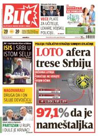 Blic - broj 6630, 30. jul 2015.