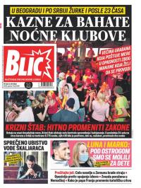 Blic - broj 8498, 23. okt 2020.