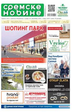 Sremske Novine - broj 3329, 18. dec 2024.