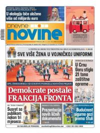 Dnevne novine - broj 2700, 8. jun 2020.